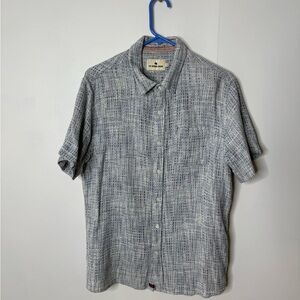 Men’s medium linen normal brand short sleeve button down
